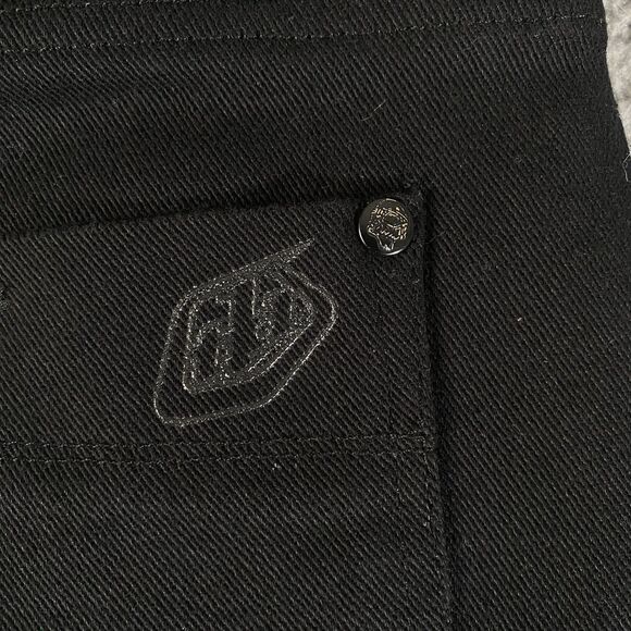 Troy Lee Designs TLD Jeans Mens 30x32 Black Straight Leg Stretch Denim Casual - Picture 7 of 12
